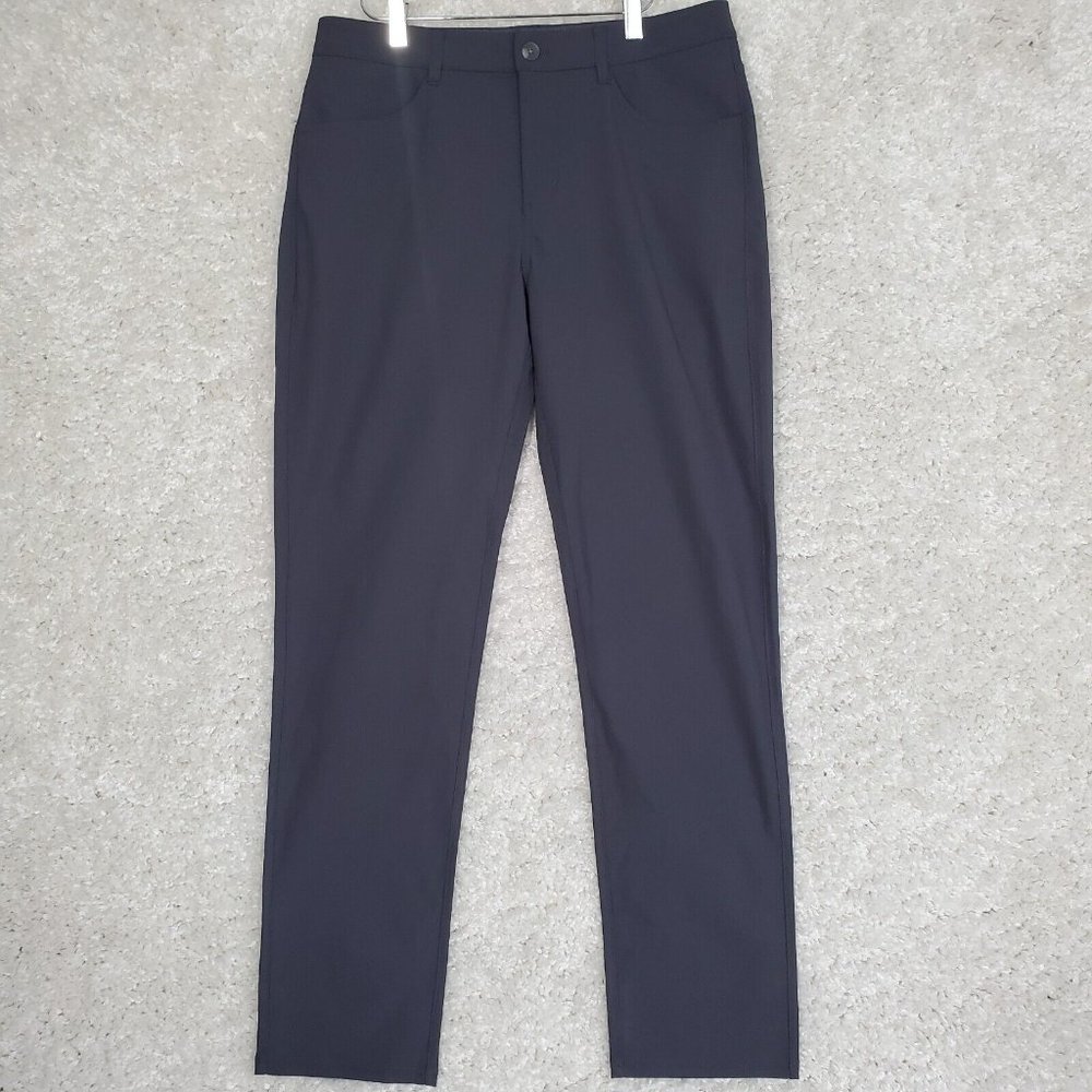 Vuori Pants Mens 32 Gray Meta Tapered Leg Stretch Chino Flat Front Pockets